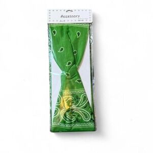 Green Twisted Knot‎ Stretch Headband